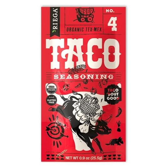 Riega Organic Taco Seasoning, Perfect Tex Mex Spice Mix for Taco Tuesday and Chili (Taco, 0.9 Ounce (Pack of 1))