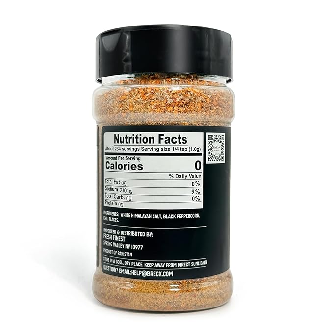 Fresh Finest Spicy Sea Seasoning - 8.25oz (234g) - Oceanic, Authentic, Kosher, All-Natural, Non-GMO, Gluten-Free
