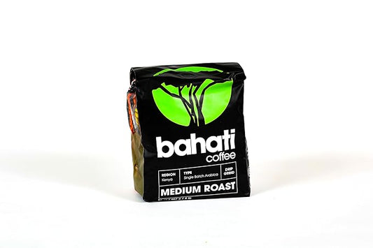 Kenya AA Grade Roasted Arabica Coffee Beans from Kenyan Highlands - 100% Pure Arabica Coffee Roasted Beans (Medium Roast Ground Coffee, 2 LB)