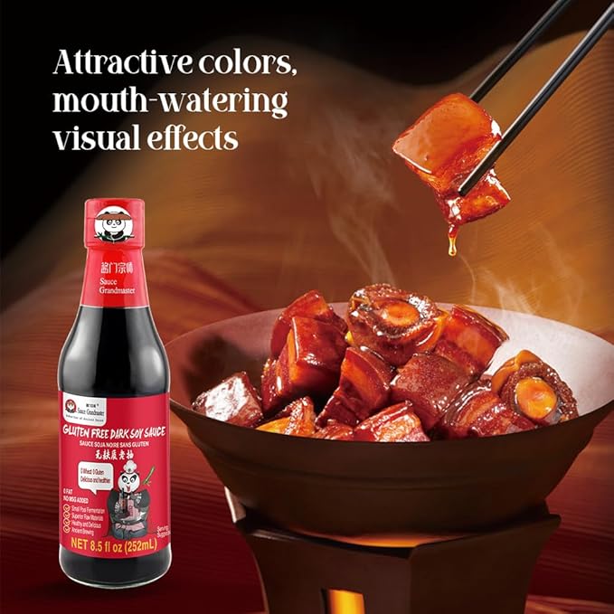 Sauce Grandmaster Gluten Free Hoisin Sauce & Dark Soy Sauce Combo ??Non-GMO, Vegan, No MSG ??Asian Stir Fry, Marinade, Dim Sum Dipping, Ancient Brewing Method, Exclusive Recipe, Delicious Any Way You Serve