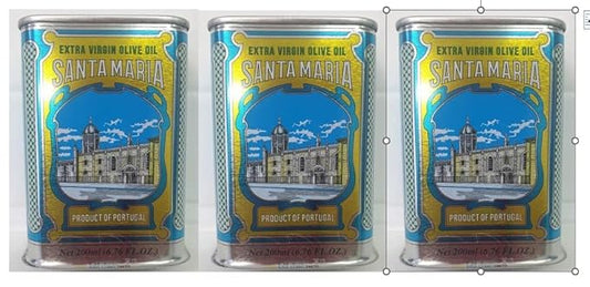 Extra Virgin Olive Oil - Santa Maria Portuguese Vintage Metal Tin - 200ml. This is a brand with