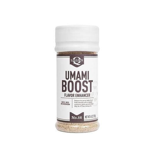 Lillie?™s Q - Umami Boost Seasoning, Umami Seasoning for Cooking, Mushroom, Garlic & Onion Spices, Perfect for Enriching Any Dish (6 oz)