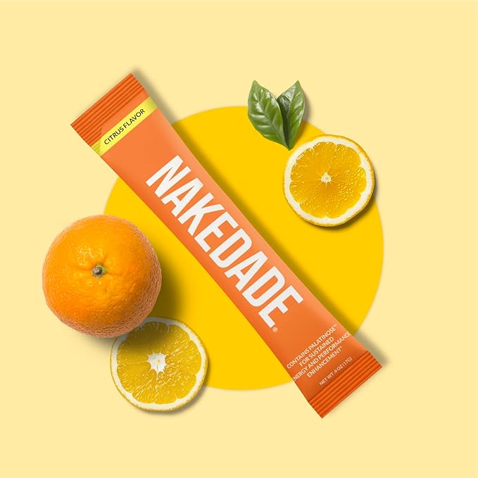 Nakedade Citrus ??Performance Enhancing Sports Drink Powder - Electrolyte Powder ??No GMOs or Artificial Sweeteners, Gluten-Free, Soy-Free, Dairy-Free ??,<div>