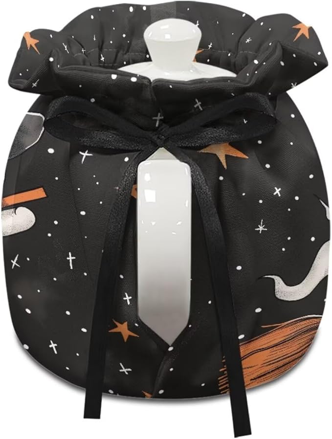 Ghost Tea Pot Cozy for Keeping Warm ResuableTea Insulated Cosy for All Saints' Day Breakfast Warmer for Coffee,Soft & Washable Teapot Dust Protector Kitchen Decorative