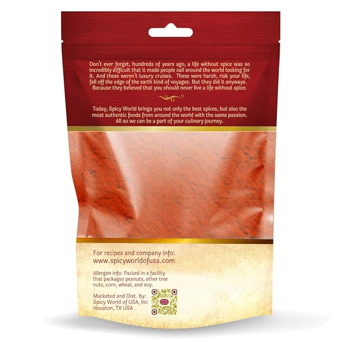 Kashmiri Chili Powder | 14 oz resealable bag | All Natural Deggi Mirch powder | by Spicy World