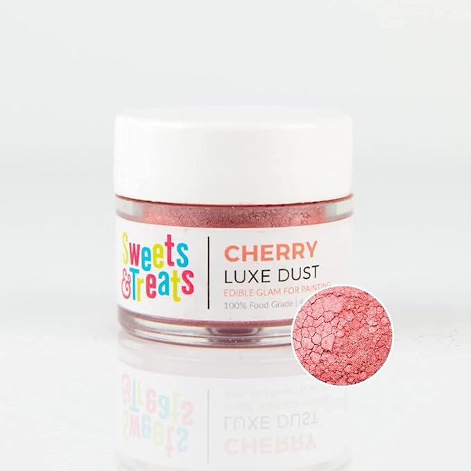 Luster Dust Edible Cake Decorations, Red Edible Luster Dust for Cakes, Edible Red Dust for Cupcake Decorations, Red Fondant, Red Cake Drip, Red Edible Paint for Cakes and Red Food Coloring