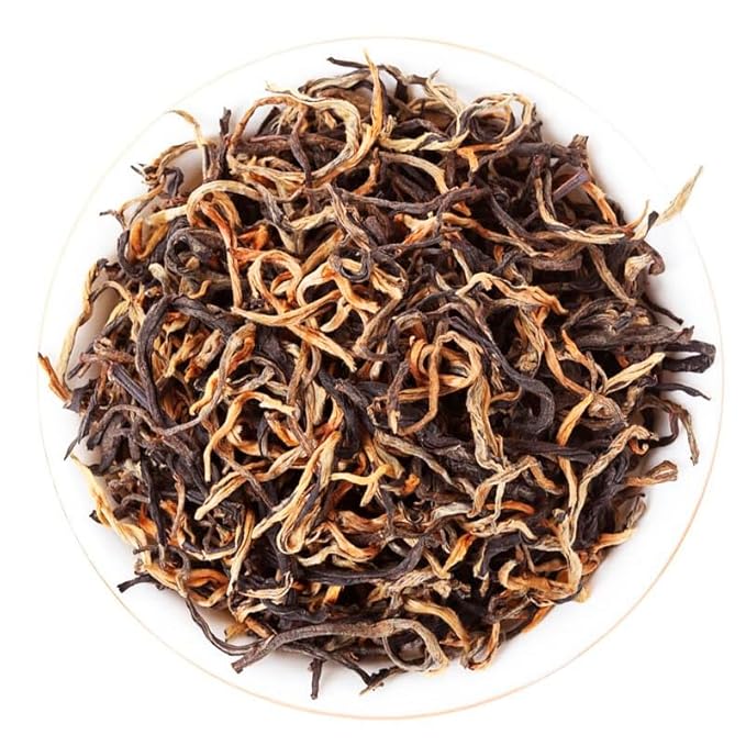 Yunnan Dianhong, Mao Feng毛锋, Black Tea, 280g / 9.88oz ??Loose Leaf Chinese Red Tea with Bold Flavor and Full-Bodied Aroma