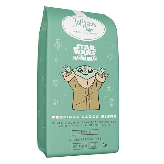 Joffrey's Coffee - Star Wars The Mandalorian - Precious Cargo Blend, Star Wars Licensed Coffee Collection, Artisan Medium Roast, Rich & Smooth Taste, Brew or French Press (Whole Bean, 11oz)