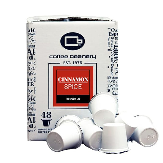 Cinnamon Spice Coffee Pods by Coffee Beanery | 192ct Bulk Flavored Coffee Pods Medium Roast Coffee