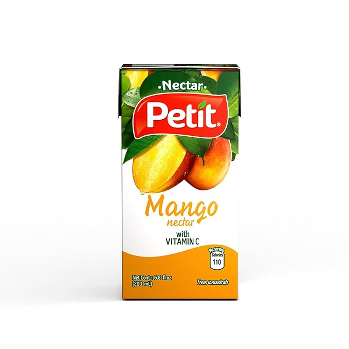 Petit Mango Nectar, 200 ml (Pack of 24) ??Refreshing Tropical Fruit Beverage