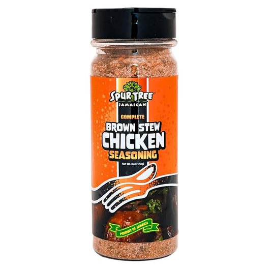 Spur Tree Jamaican Brown Stew Chicken Seasoning ??Dried Spices Mix to Experience Authentic Jamaican Cuisine ??All-in-one Seasoning Blend (6 Oz)