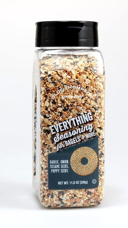 Olde Thompson Everything Bagel Seasoning, 11.5oz - Must have Kitchen Essential, Pantry or Spice Rack Necessity, Great topping for Baked goods, Toast, Avocado, Eggs, Salads, and Vegetables