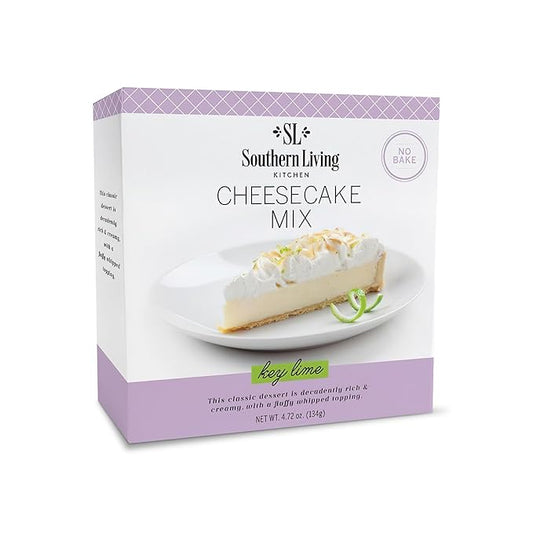 Gourmet Cheesecake Mix, No Bake Cheesecake Cake Mix, Key Lime Cheesecake by Southern Living, Rich, Creamy, Moist and Fluffy Whipped Topping