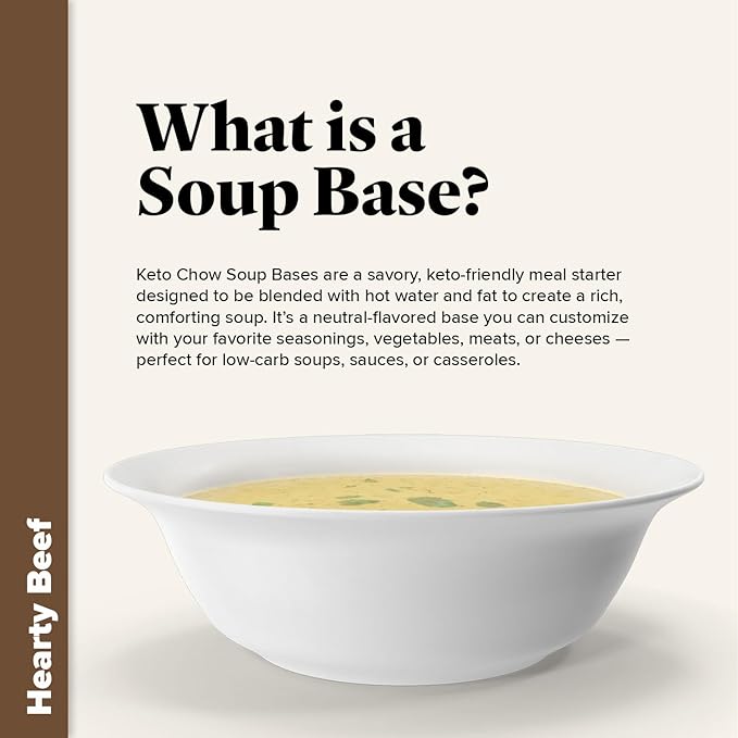 KETO CHOW BEEF SOUP BASE - 1 MEAL PACK