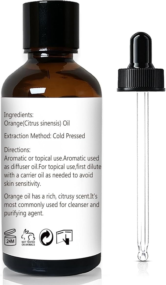 Orange Essential Oil 1 Oz ??100% Pure Sweet Orange Oil for Diffuser, Skin, Body, Spray, Massage & DIY