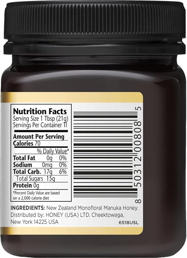 MANUKA DOCTOR - MGO 225+ Manuka Honey Monofloral, 100% Pure New Zealand Honey. Certified. Guaranteed. RAW. Non-GMO (8.75 oz)