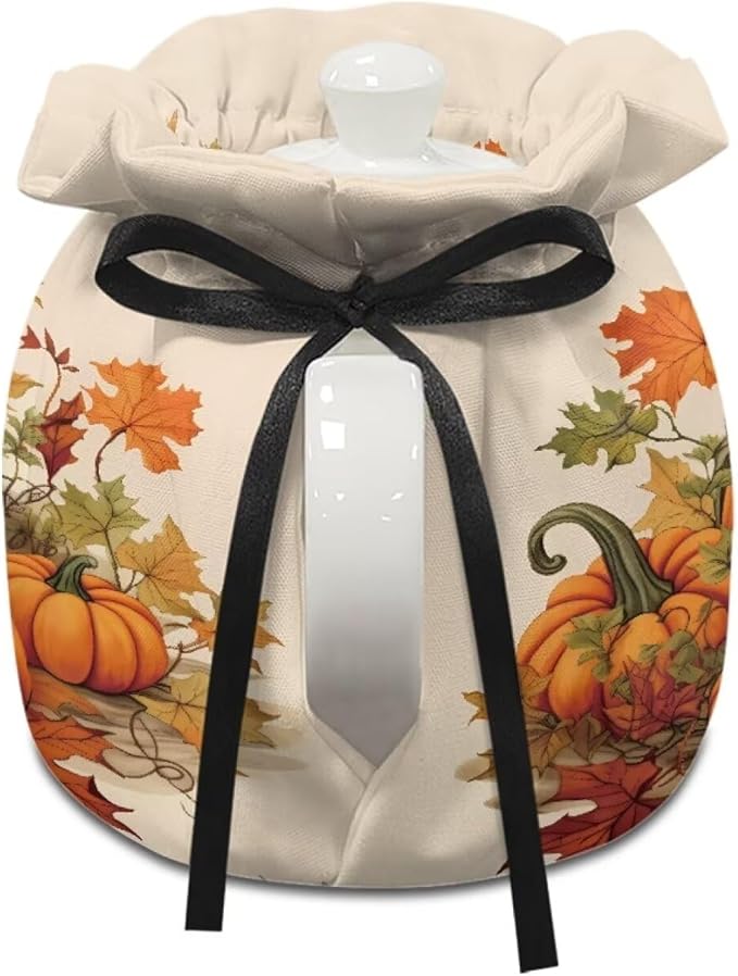 Pumpkin Tea Cozy for Teapot Dust Proof Teapots Dust Cover for All Saints' Eve Insulated Breakfast Warmer for Home Kitchen Designed in England Kettle Cover for Party