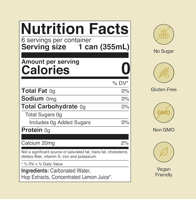 Partake Brewing Craft Hop Water x 12 Fl Oz Cans - Low Calorie & Carb, No Sugar, All Natural Ingredients - Award-Winning Taste, Non Alcoholic Beer Without the Empty Calories