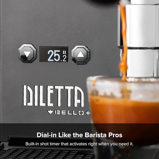 Diletta Bello+ Espresso Machine and Eureka Mignon Specialita Grinder Bundle (White)