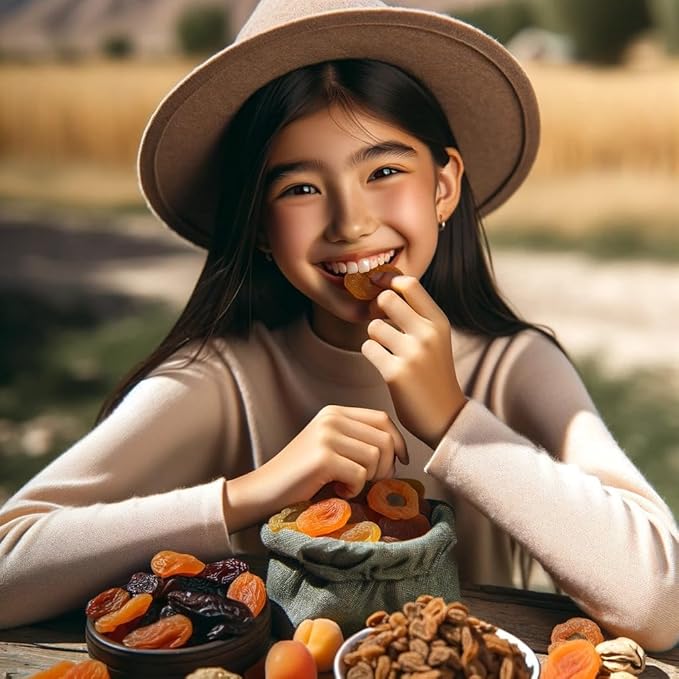 Arashan Apricots – Delicious Dried Apricot Fruit, MOST Delectable Dry Apricot In The World! Grown In The Ferghana Valley In Kyrgyzstan – Apricots Dried | Sundried, Pitted, No Sugar Added (1 LB)