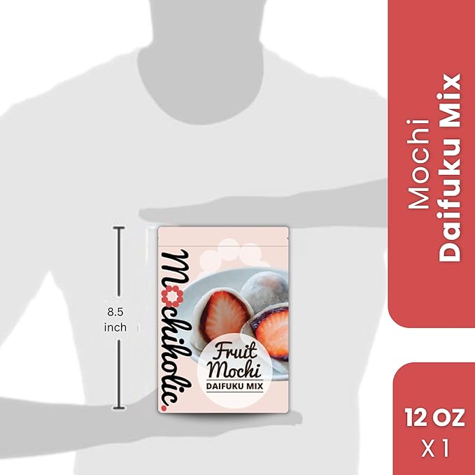 Donut Mix Original Recipe, Mochi Mix - Rice Flour with Low Calories and Sugar - Essential Nutrients - 12 oz Healthy Daily Snacks by Mochiholic (Daifuku Mix)