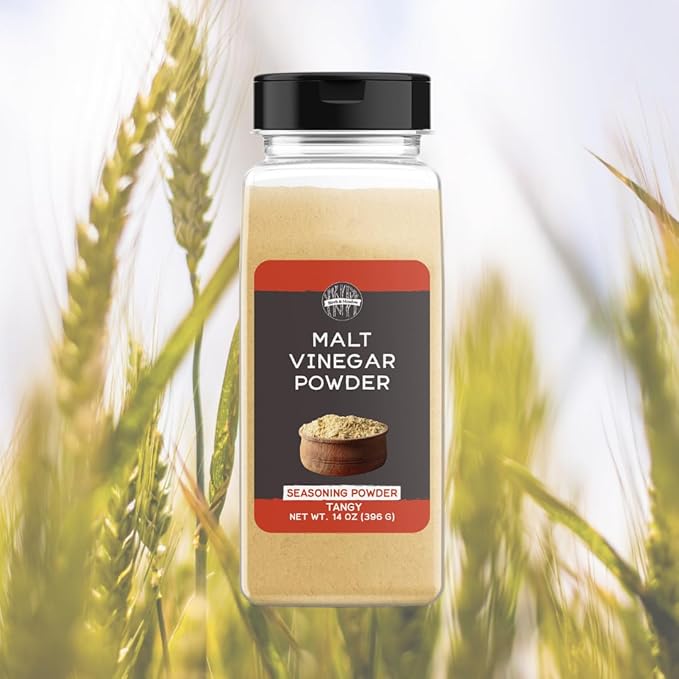 Birch & Meadow 14 oz of Malt Vinegar Powder, Zesty Seasoning, Sweet & Tangy
