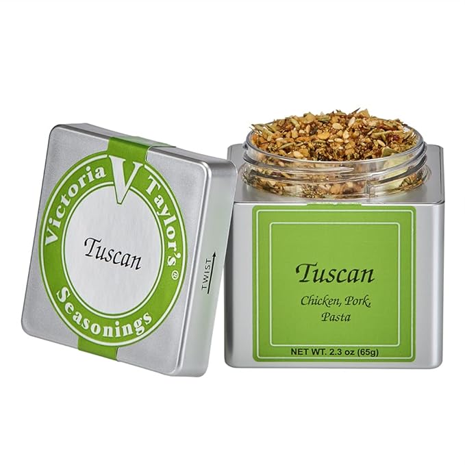 VICTORIA TAYLORS: Tuscan Seasoning, 2.3 oz (Single Tusan Cube) Bring the warmth and richness of Tuscany right to your kitchen.