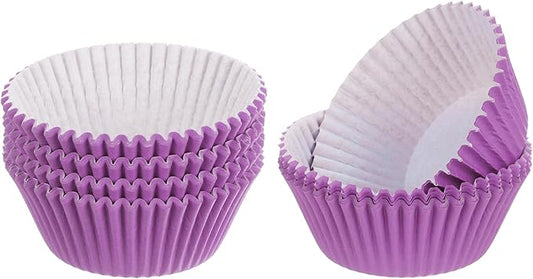 uxcell 300 Pcs Cupcake Liners, Muffins Paper Baking Cups Wrappers Standard Greaseproof for Baking Cupcake Wrapper, Purple