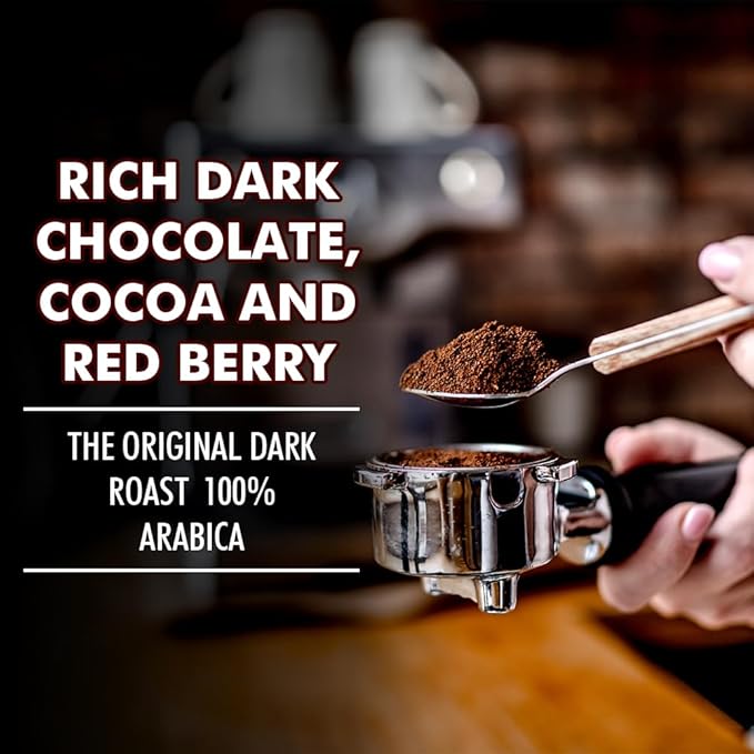 Liberty Beans Coffee | Dark & Rich Roasted Coffee | 100% Arabica Beans, Low Acid | Boosts Energy, Supports Brain & Heart Health | Fair Trade & Organic Sourced, 12 oz (2 Pack, Dawn's Early Light)
