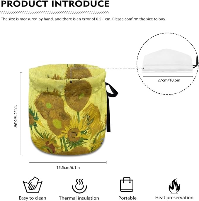 Tea Pot Cozies, Oil Painting Printed Teapot Dust Cover Tea Cosy, Kitchen Home Decorative Tea Pots Cozy with Insulation Pad for Housewife, Friend, Mom