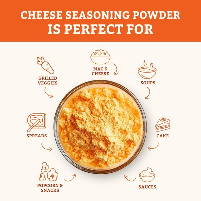 SOONICORN Cheese Popcorn Seasoning Powder, 8.8 Ounce ??Delicious Popcorn Cheese Powder for Perfectly Seasoned Popcorn! Elevate Your Snacks with Flavorful Popcorn Seasoning!