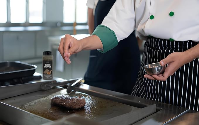 Fresh Finest Course Black Pepper ??12 oz 350G for Home and Commercial Cooking - Course Grind Black Pepper in Practical Container,