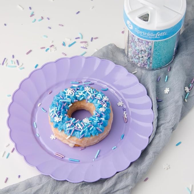 Sweets Indeed Sprinkles 6 Cell Edible Sprinkle Mix Jimmies Perfect for Cake Decorations Baking Ice Cream Cookies Cupcake Topper (Winter)