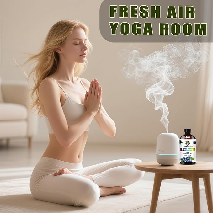 Blueberry Essential Oil (4 oz/120 ml) ??Blueberry Oils for Aromatherapy, diffusers, humidifiers, Home fragrances, DIY Skincare, soap Making, DIY Candle Making, Relaxation, Yoga, and Meditation