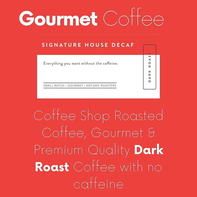 Sarasota Coffee Ground Decaf | Dark Roast Gourmet Decaffeinated Coffee Grounds | Low Acid, Mold Free, Specialty Grade Bulk Ground Decaf | 5lb (80 oz)