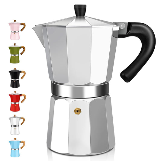 DITOSH Aluminum Stovetop Moka Pot – 150 ml, 5 oz