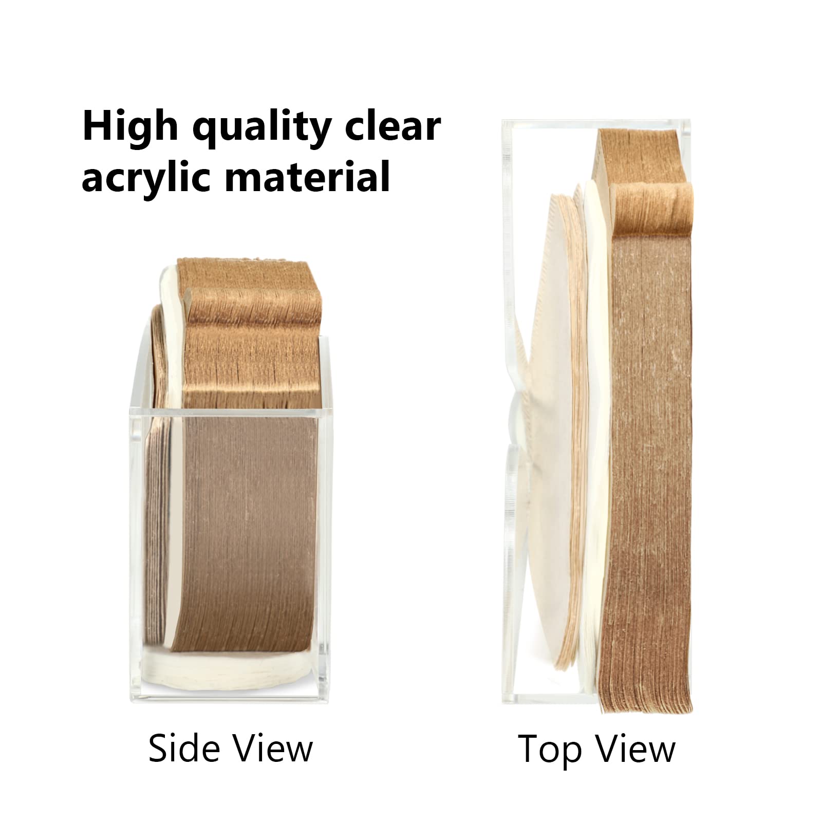 Kamehame Coffee Filter Holder, Wall Mount Coffee Filter Dispenser Rack, Clear Acrylic Storage