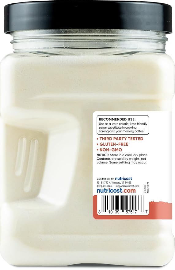 Nutricost Pantry Monk Fruit With Allulose (1.4 Pounds) - Nautral Sweetener Vegan, GMO-Free