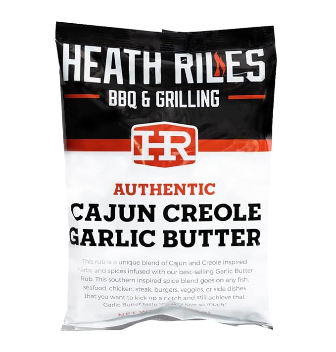 Heath Riles Cajun Seasoning Rub, Cajun-Creole, Louisiana Inspired Cajun Spice & Heat, Champion Pitmaster Recipe, 2 lb./32 oz.