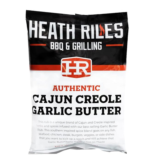 Heath Riles Cajun Seasoning Rub, Cajun-Creole, Louisiana Inspired Cajun Spice & Heat, Champion Pitmaster Recipe, 2 lb./32 oz.