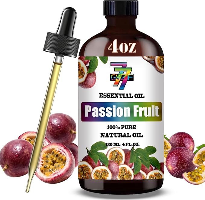 Passion Fruit Essential Oil (4 oz/120 ml) ??Passion Fruit Oils for Aromatherapy, diffusers, humidifiers, Home fragrances, DIY Skincare, soap Making, DIY Candle, Relaxation, Yoga, and Meditation