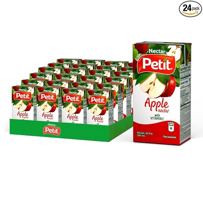 Petit Apple Nectar, 200 ml (Pack of 24) ??Refreshing Fruit Beverage