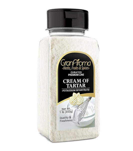 GranAroma Cream of Tartar, Kitchen Staple, Cakes & Cookies, Stabilizing Agent (1 Pound)