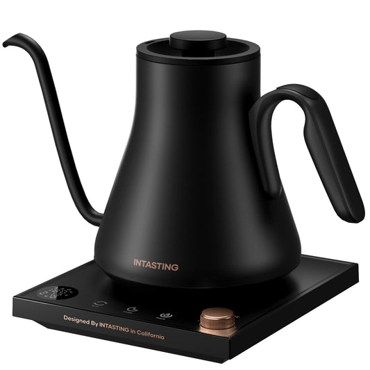 INTASTING Gooseneck Electric Kettle with 1℉ Temperature Control, 0.9 Liter