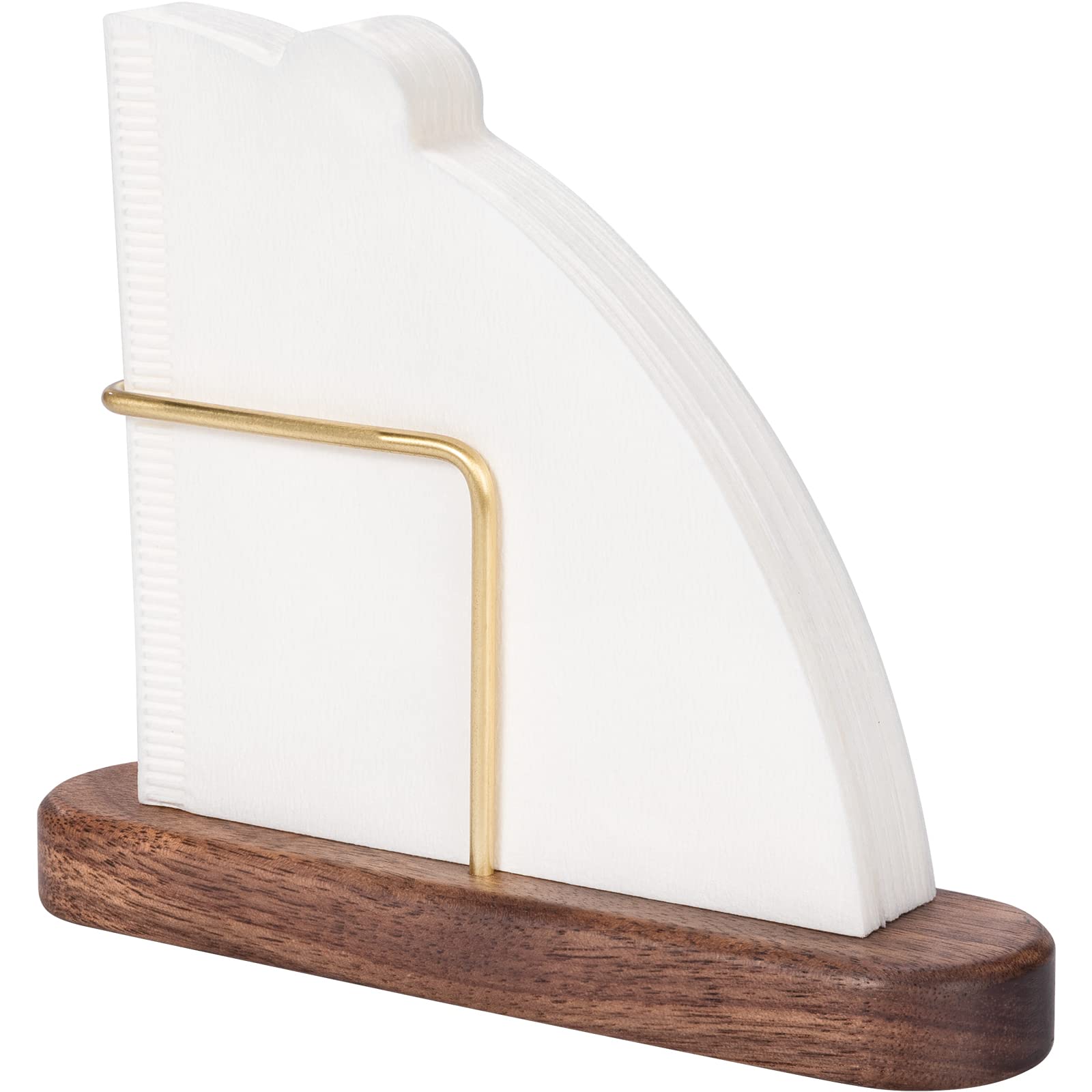 Walnut & Brass Coffee Filter Holder for #1#2 V60