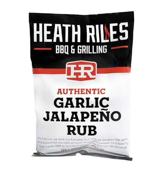 Heath Riles BBQ Rub - Garlic Jalapeño Seasoning, Champion Pitmaster Recipe, Legendary Rubs For Smoking & Grilling, 70+ BBQ Championships, 2 lb./32 oz.
