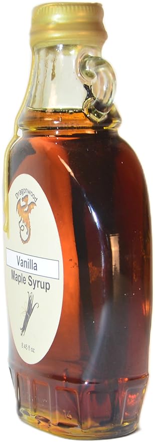 Vanilla Maple Syrup - For Pancakes and Waffles ??Made With Pure Maple Syrup And Vanilla Bean - By Dragonwood (8 fl oz)