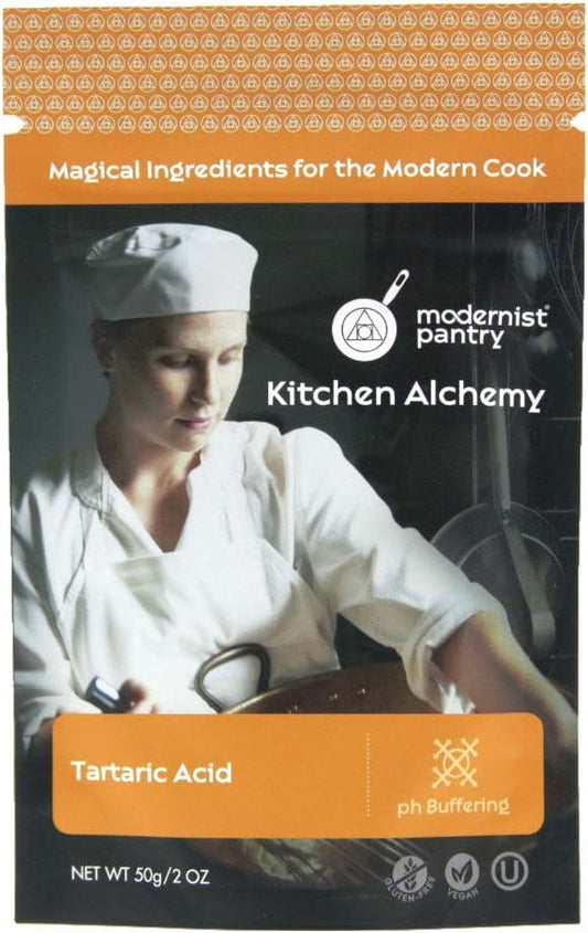 Pure Tartaric Acid ⊘ Non-GMO Gluten-Free Vegan OU Kosher Certified - 50g/2oz