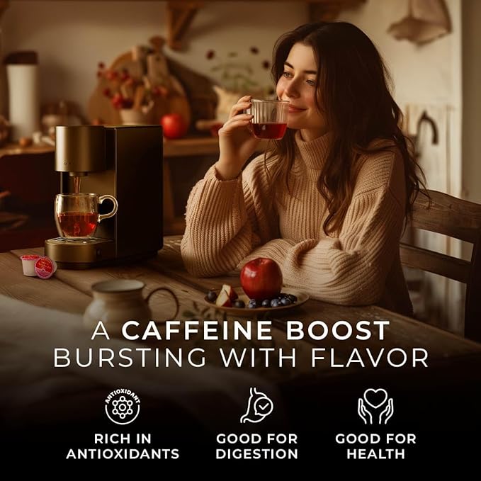 Gya Tea Co Berry Paradise Black Tea Pod (16 ct) - High Caffeinated Smooth Tea with Fruity & Sweet for Refreshed & Energy