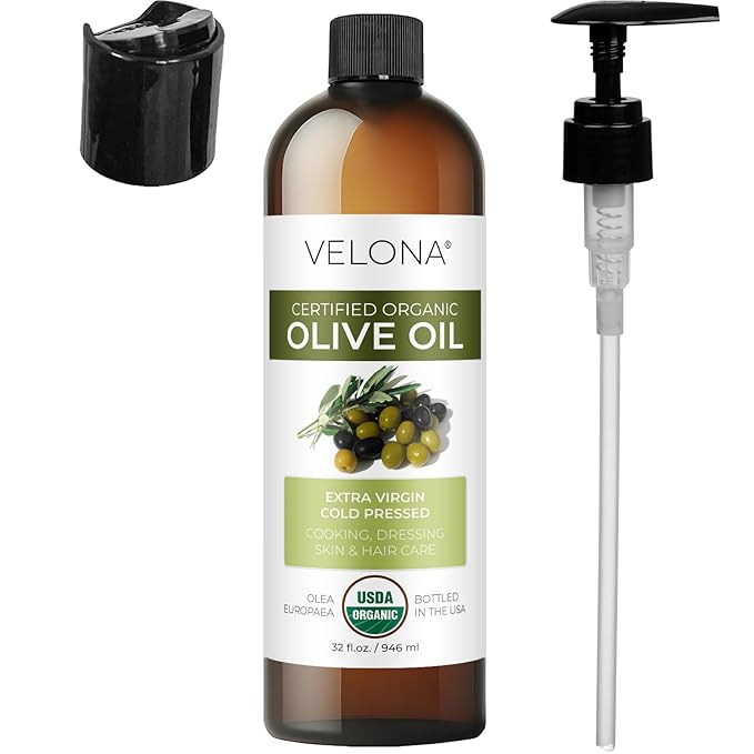 Olive Oil Extra Virgin Organic UNREFINED Cold Pressed VELONA (32oz)